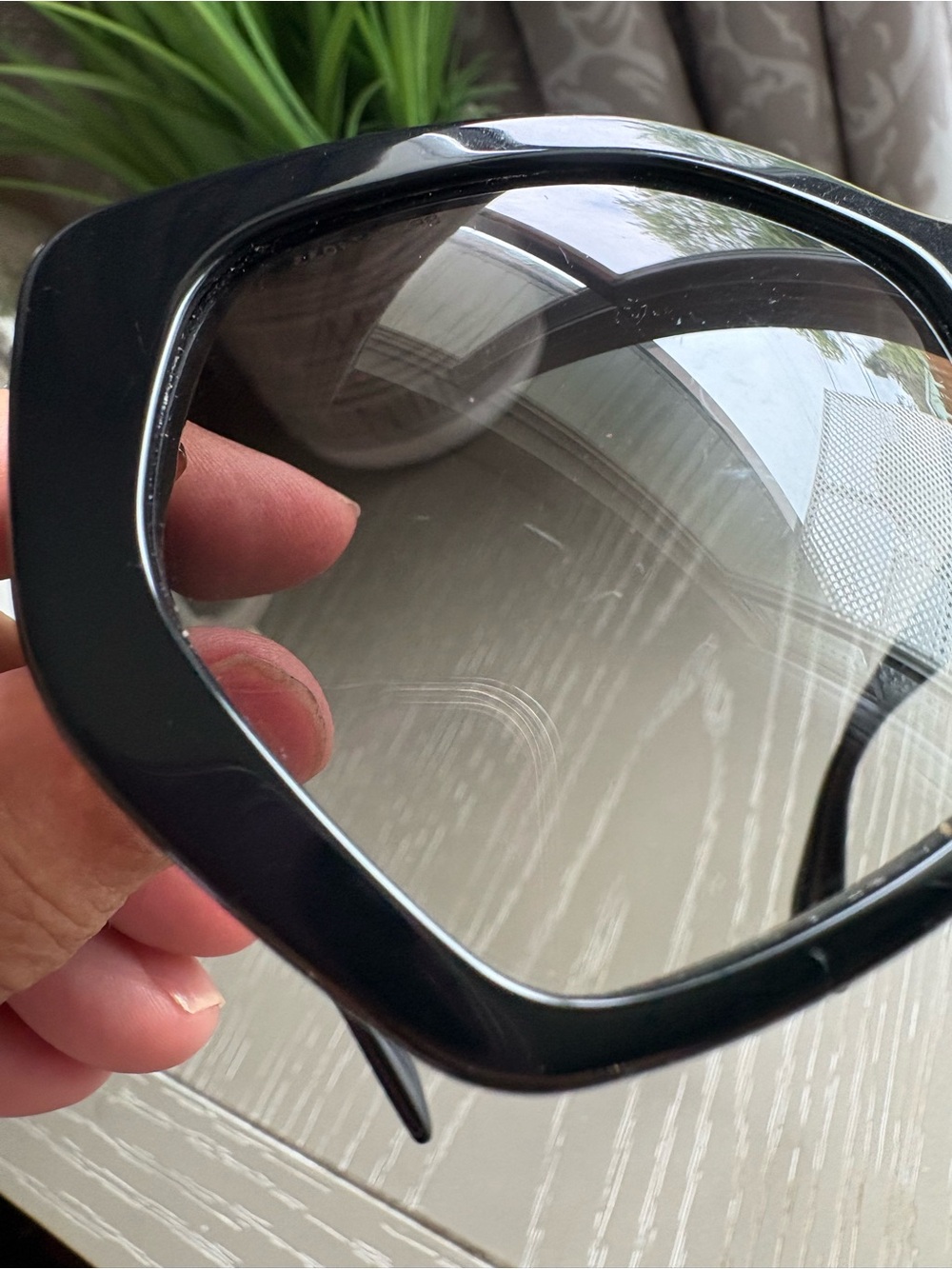 Prada Black Oversized Cat-Eye Sunglasses - Women - Picture 15 of 15